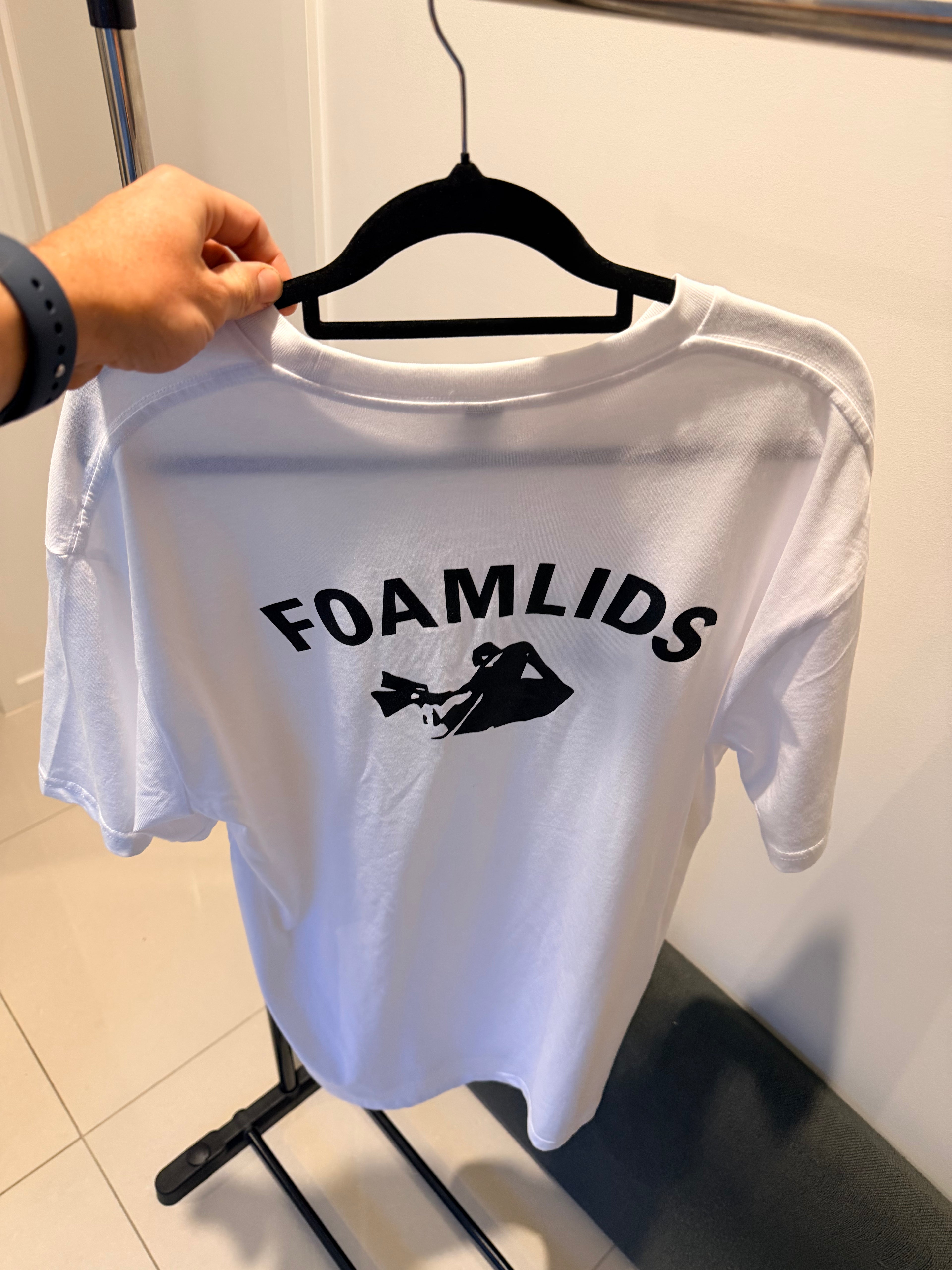 Foamlids OG Black & White Short Sleeve T-Shirts