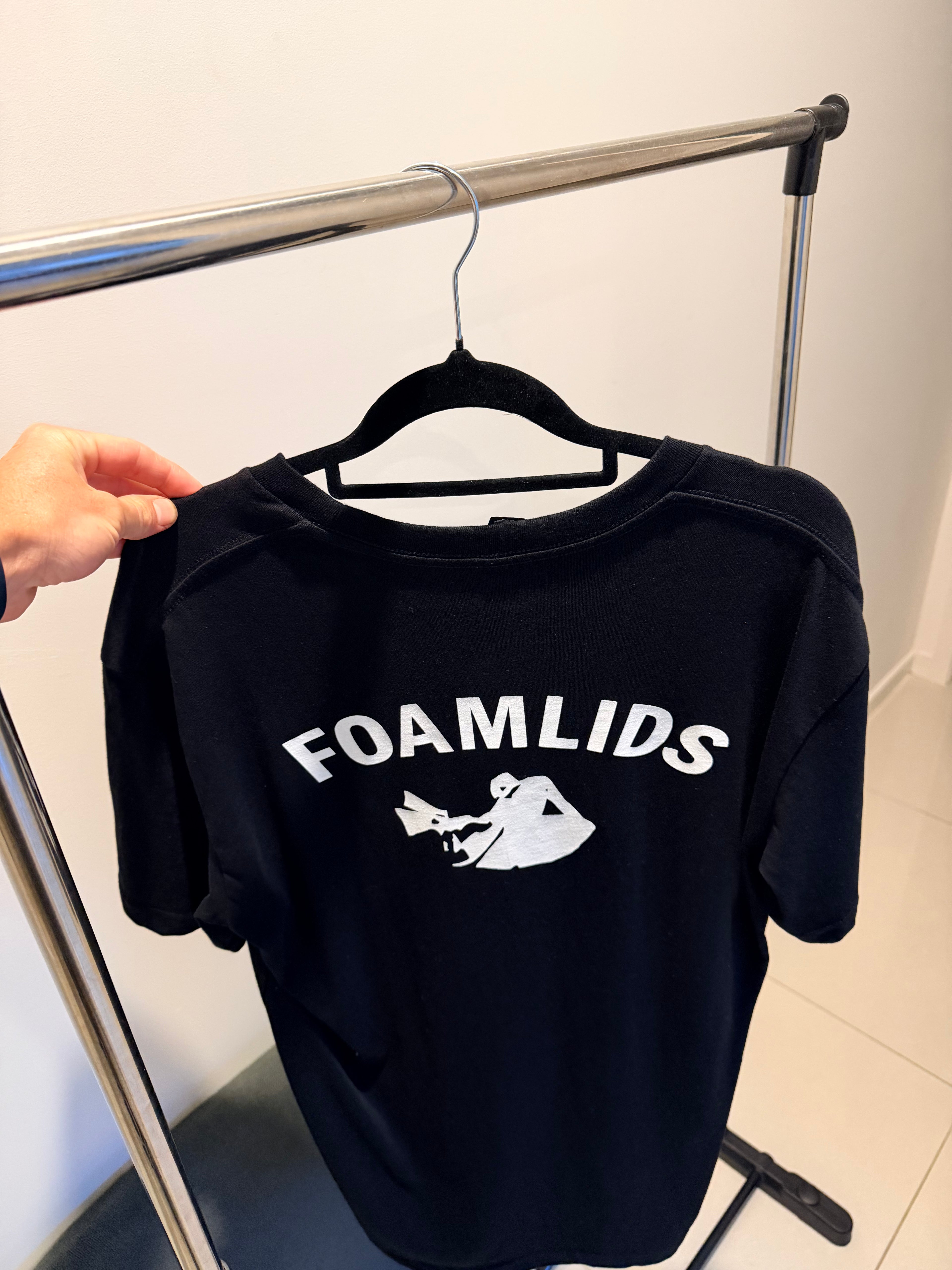 Foamlids OG White & Black Short Sleeve T-Shirts