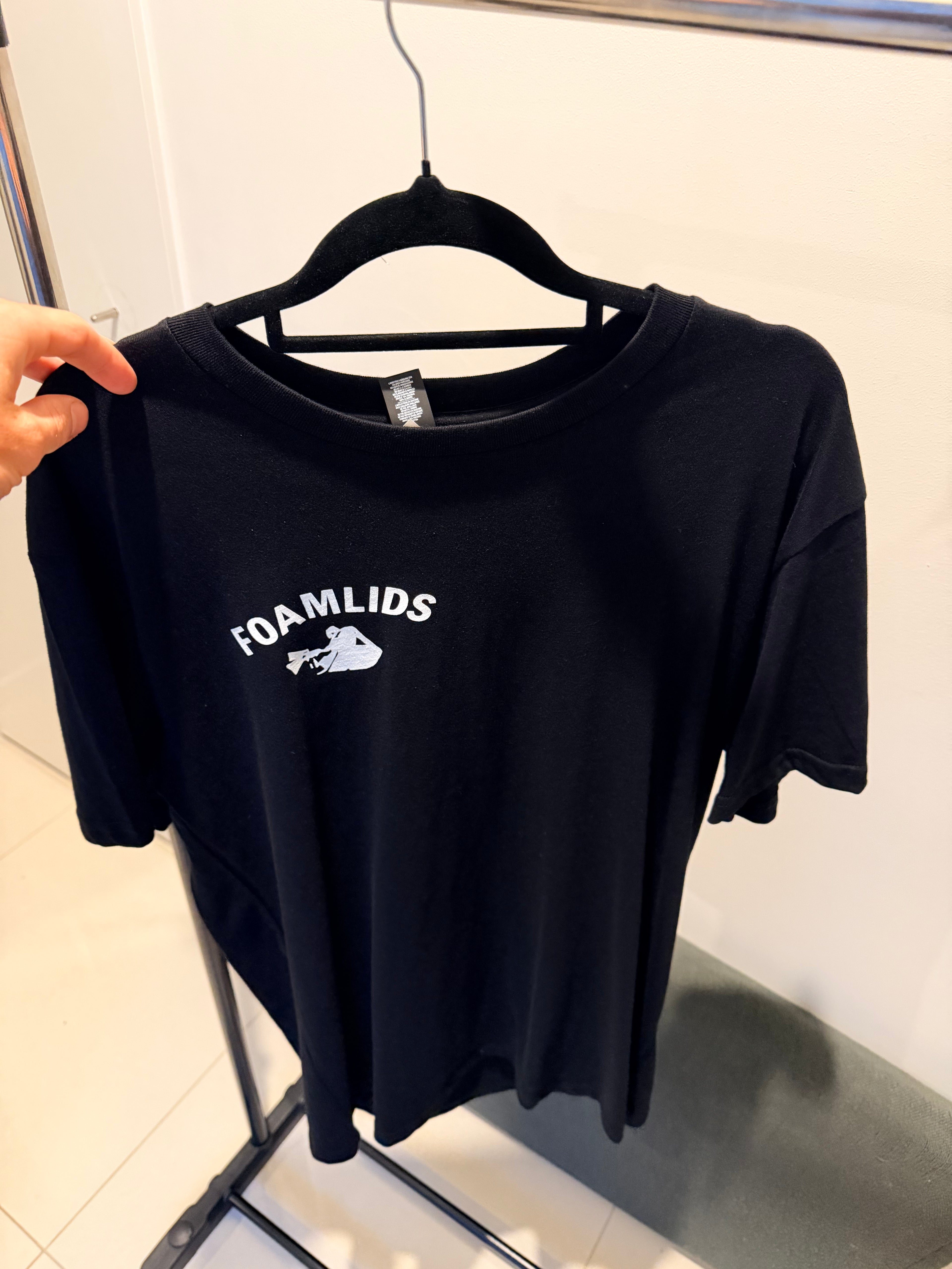 Foamlids OG White & Black Short Sleeve T-Shirts