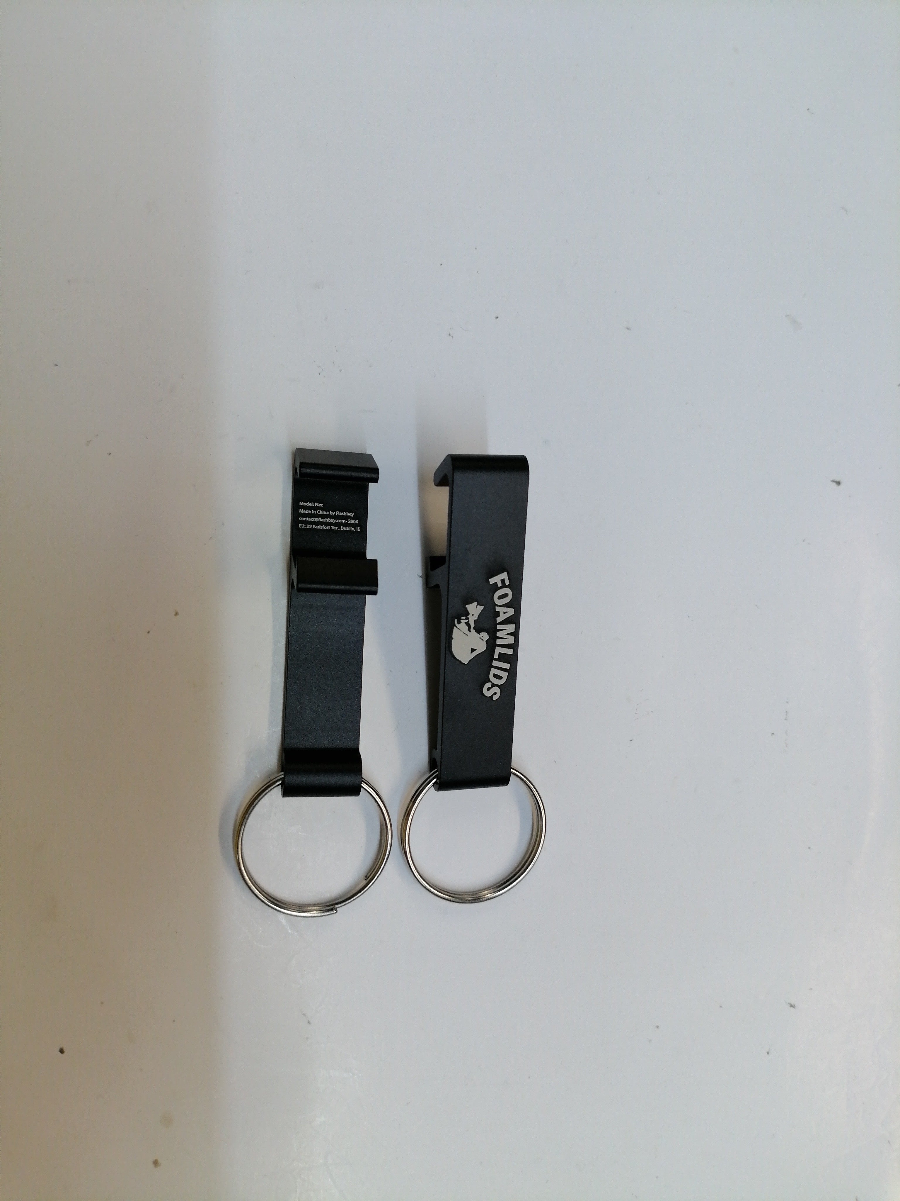 Foamlids OG Black and Sliver Bottle Opener