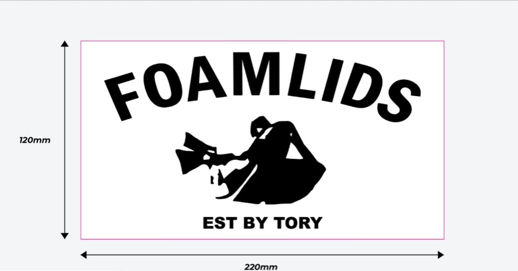Foamlids OG die cut sticker